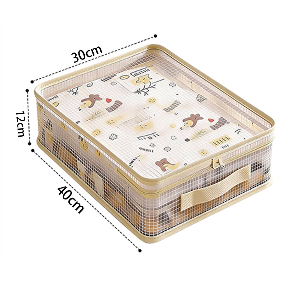 4Piece Clear PVC Storage Bags Dustproof Organizer