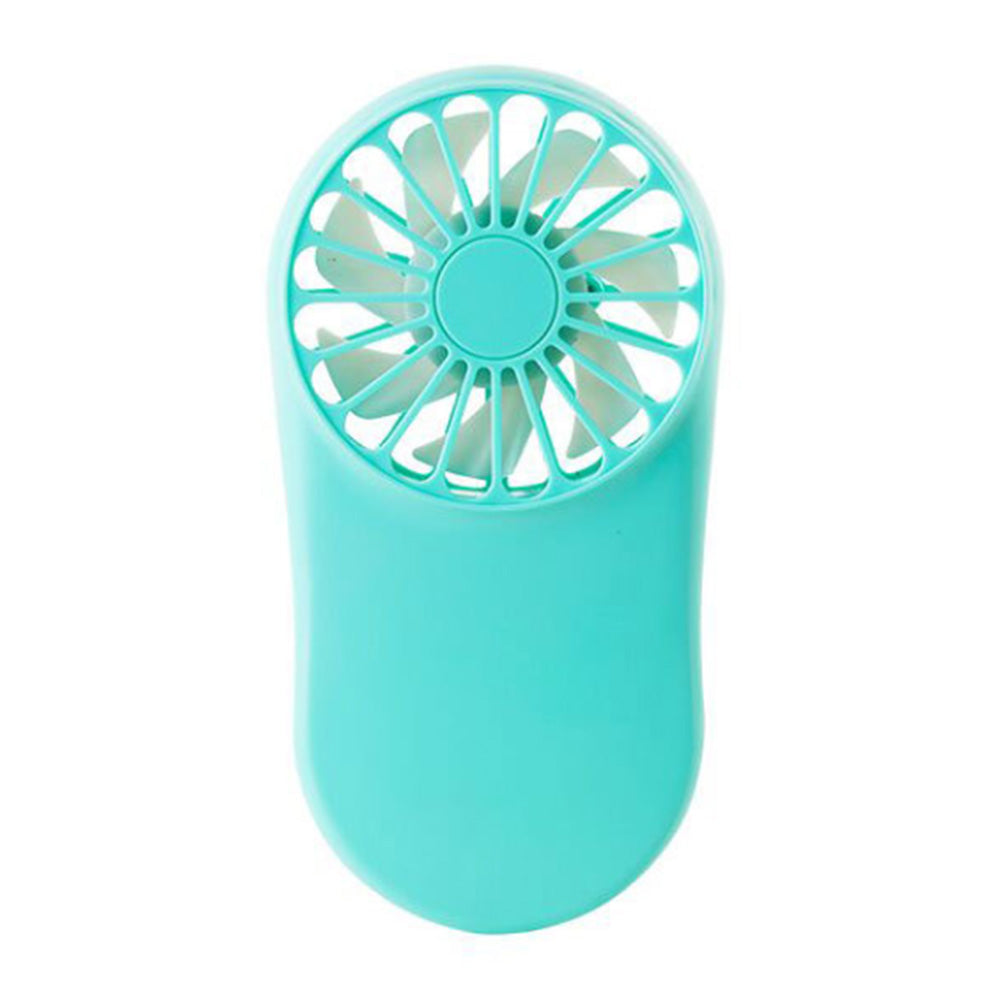 Portable Handheld Mini Fan Rechargeable USB Cooling Fan for Travel Hiking Camping Blue
