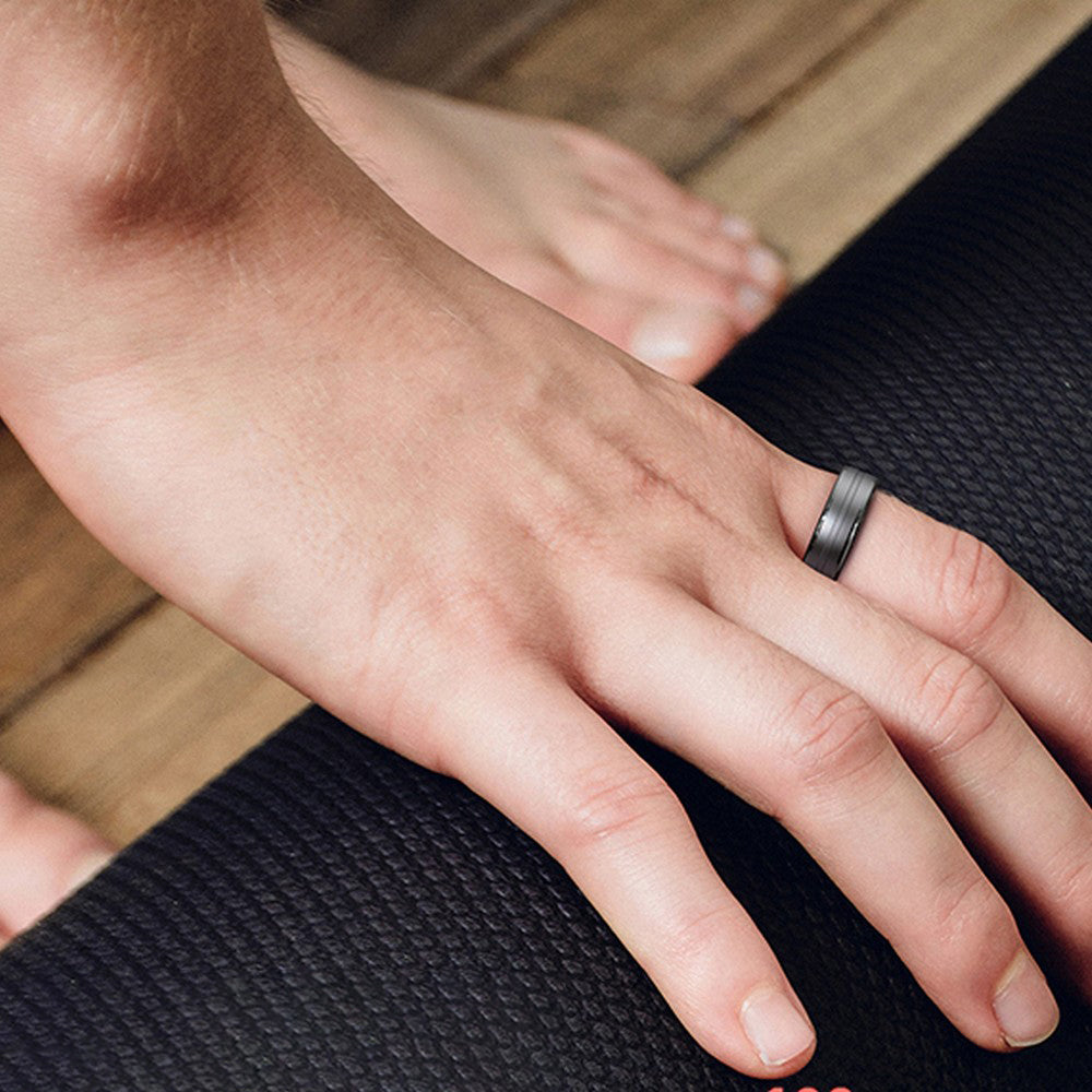 Smart Ring Fitness Ring Heart Rate Monitor Sleep Tracker Pedometer Calories Step Counter Fitness Tracker Health Ring 5ATM Waterproof Smart Rings-Black