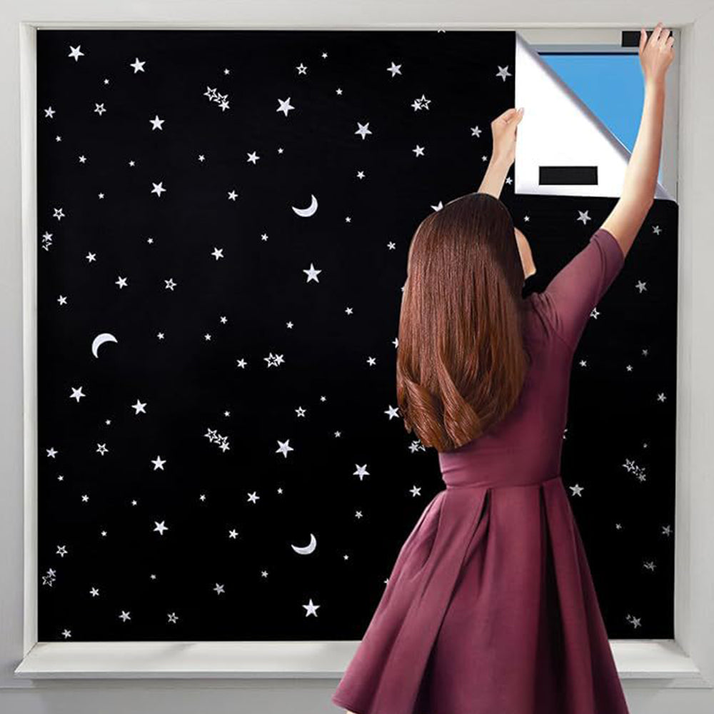 Travel Temporary Blackout Window Cover Blackout Curtains for Bedroom Dorm Room