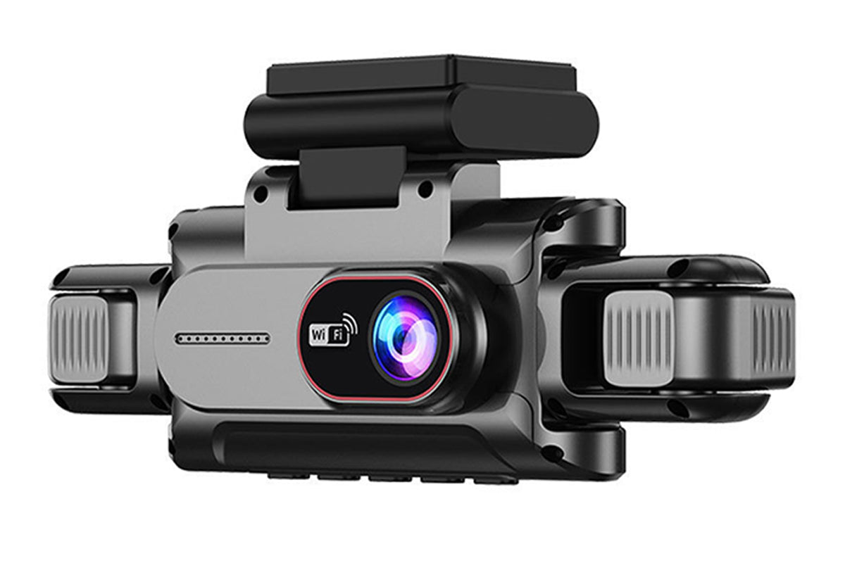 4-Channel WiFi Dash Cam Car Recorder with 64GB TF Card