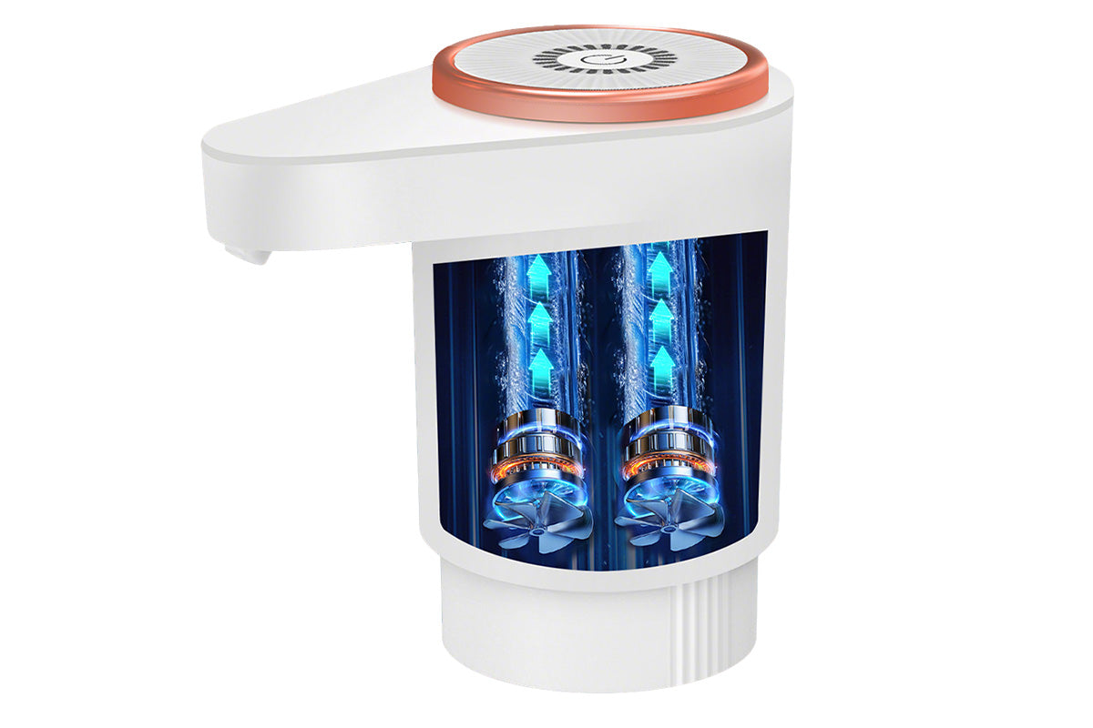 Electric Water Bottle Pump Automatic Dispenser For Kitchen Camping-White