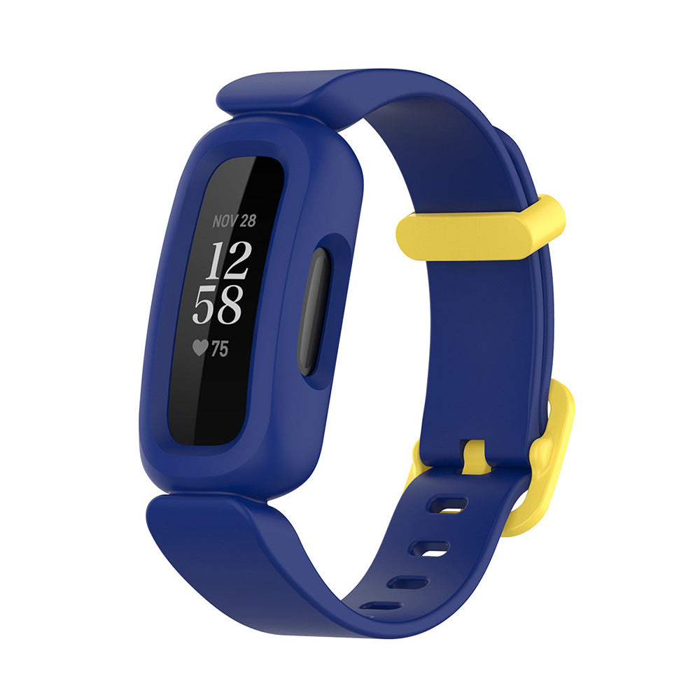 2Pcs For Fitbit Ace 3 Replacement Wristband Kids Silicone Watch Straps Dark Blue