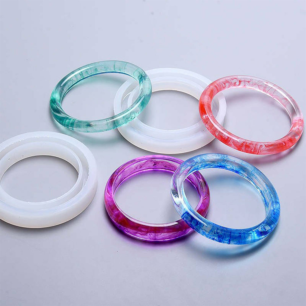 4 Sizes DIY Resin Bangle Mold Set Silicone Bangle Bracelet Mold