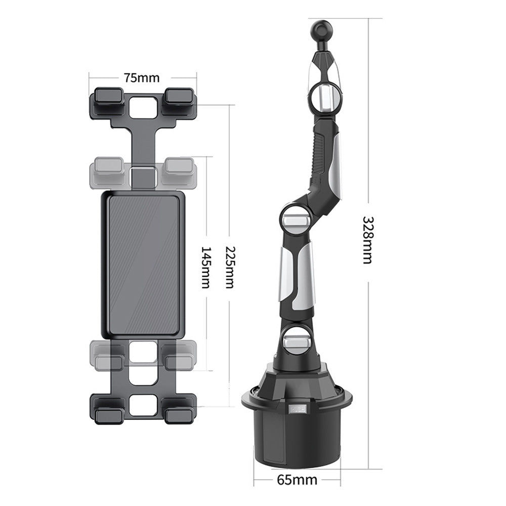 Adjustable Car Mount for Tablet iPad Cell Phone Holder Stand