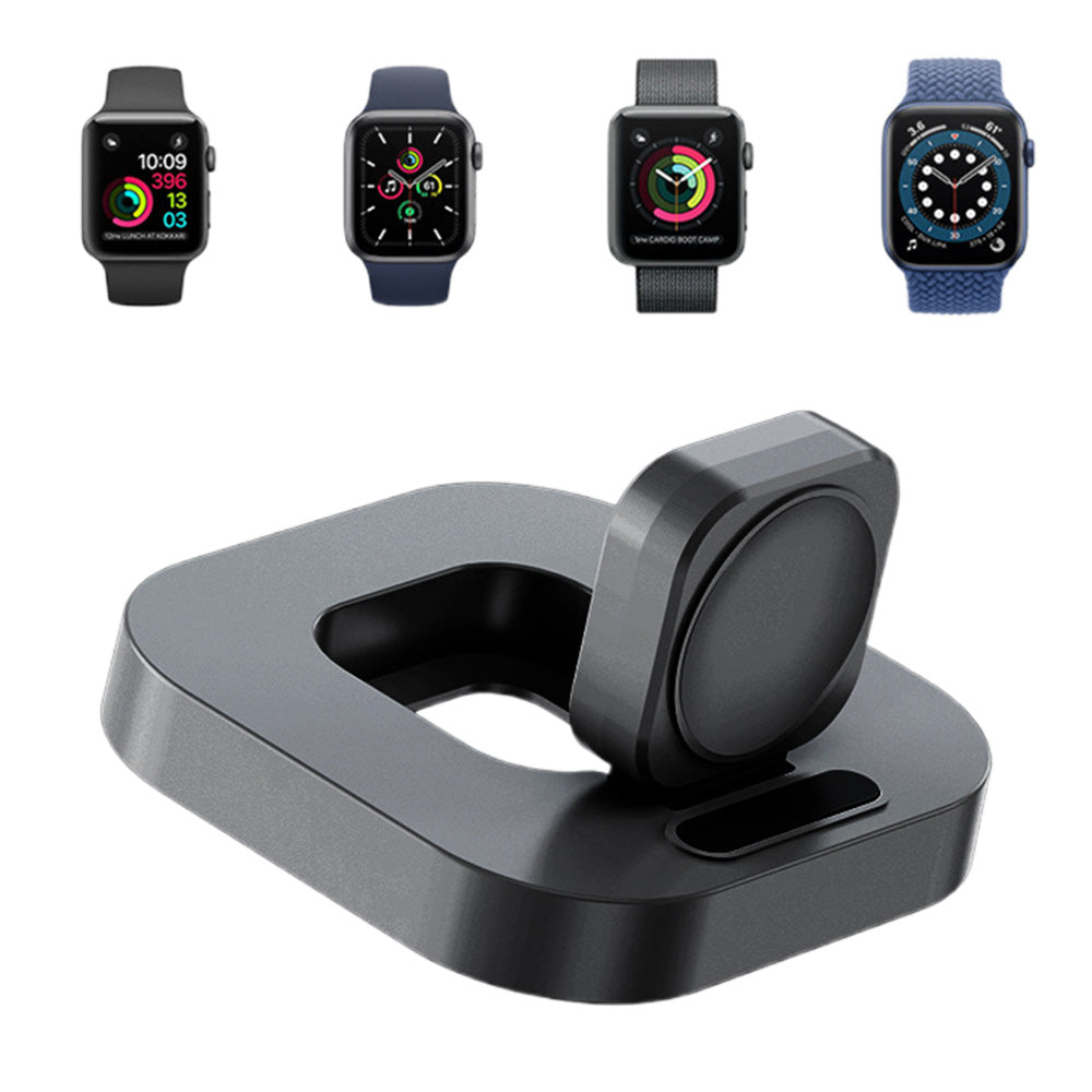 For Apple Watch Charging Dock Travel Charger Stand Compatible with Apple Watch Series Black