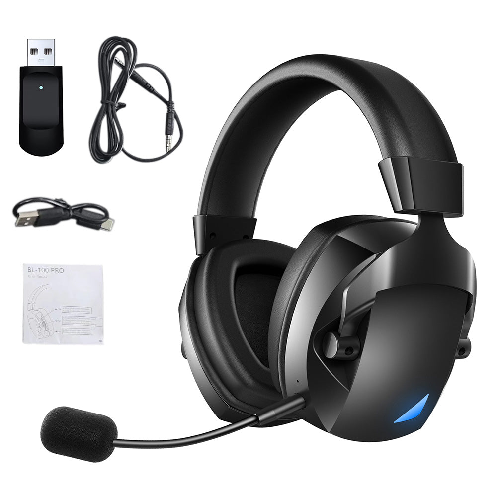 3-in-1 Wireless Gaming Headset 2.4G Bluetooth Computer Headphone with Mic for PS5 PS4 Console