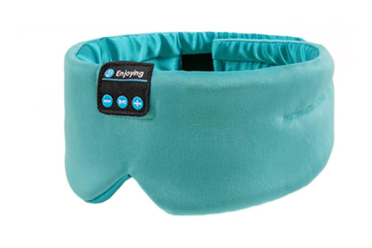 Bluetooth Sleep Mask with Headphones Music Eye Mask for Sleeping Travel Meditation -Green