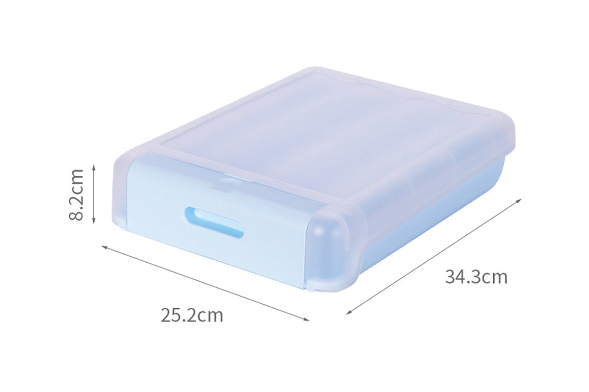 Automatic Scrolling Egg Storage Box Removable Egg Dispenser-Blue