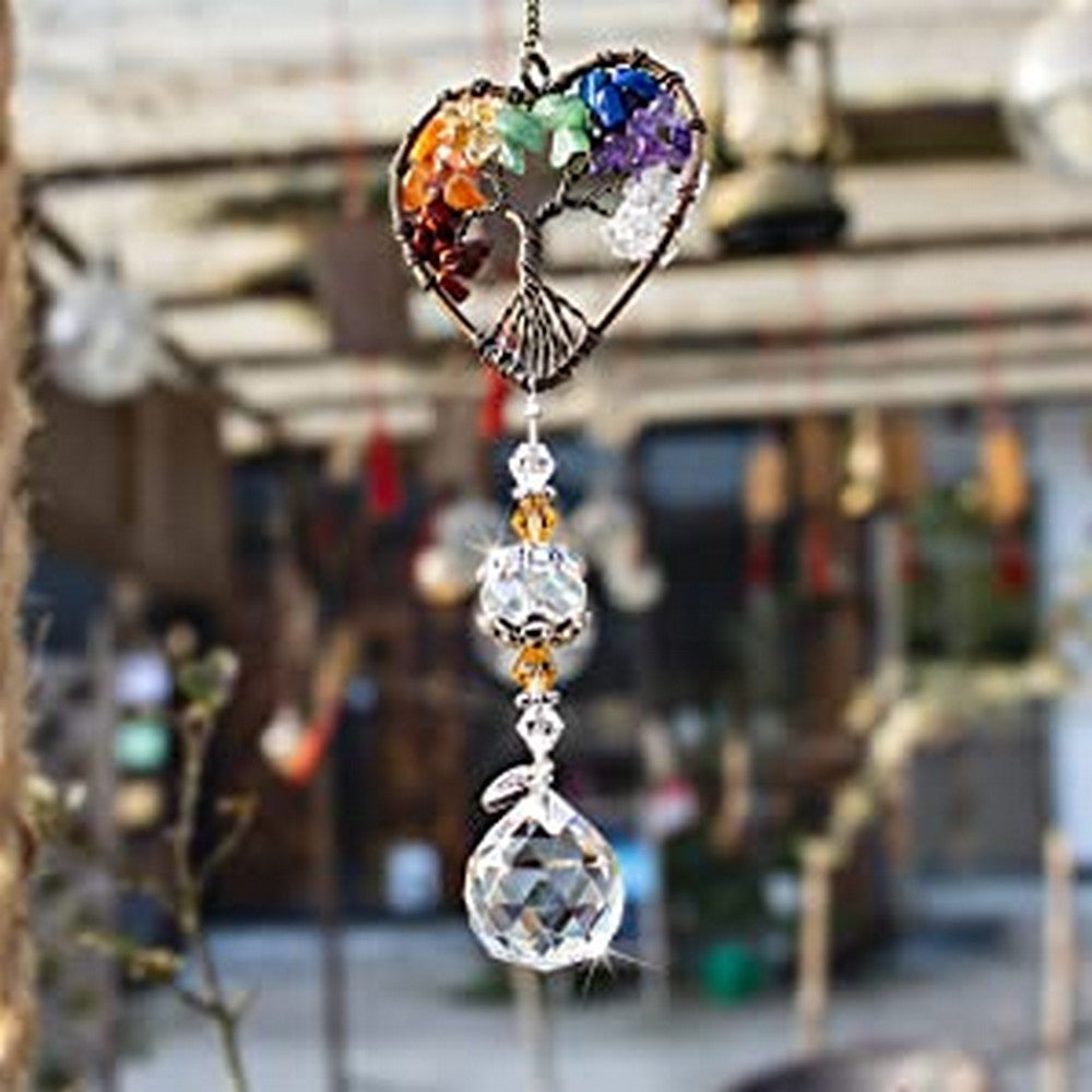 3 pcs Hanging Crystal Pendant Window Hanging Ornaments Car Hanging Ornament Outdoor Garden Decor Accessories