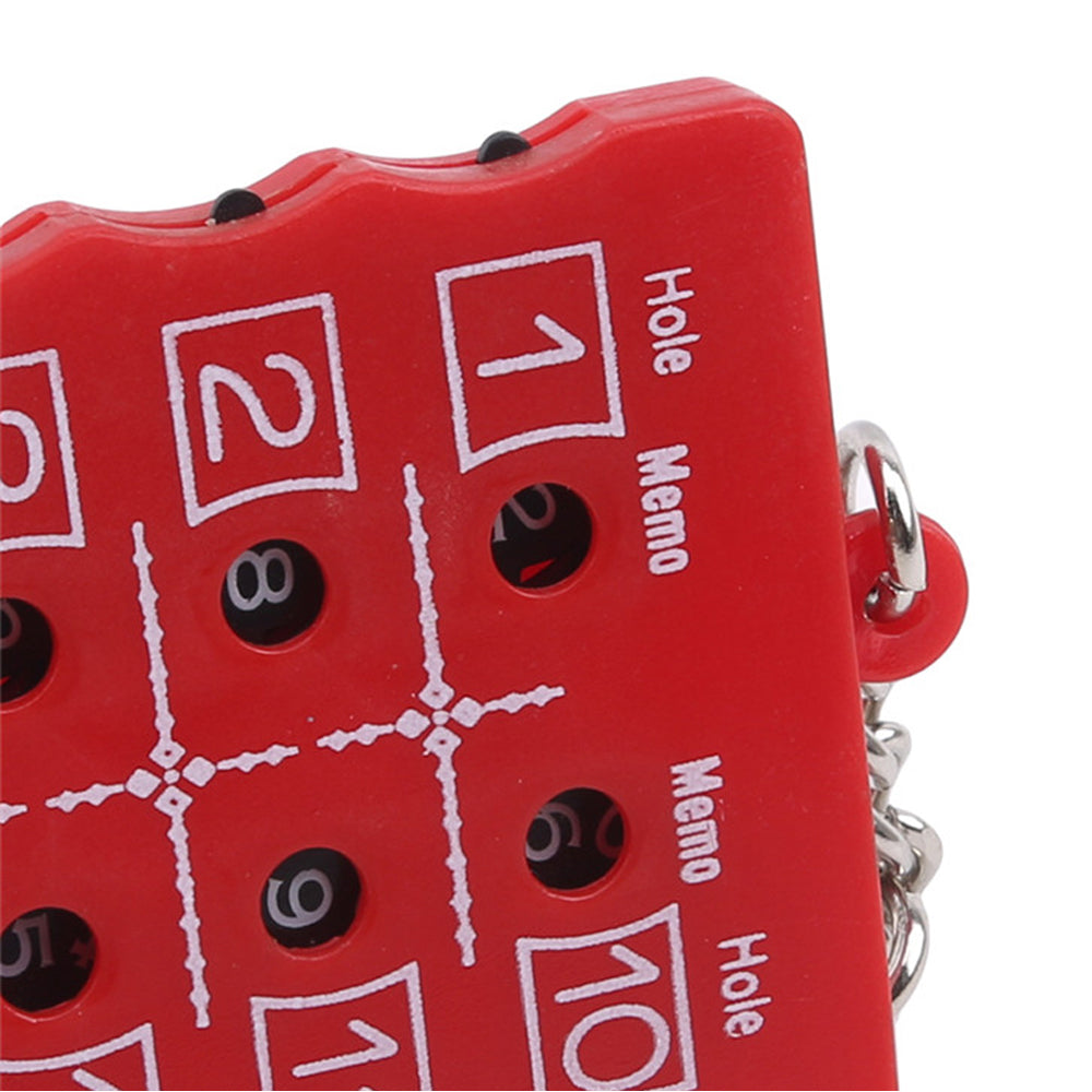 18 Hole Golf Score Counter Outdoor Sport Golf Scoreboard Training Practice Competition Accessory Red