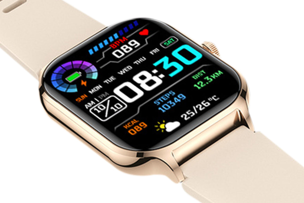 Bluetooth Smart Watch 59 Sports Modes Heart Rate Sleep Monitor Gold