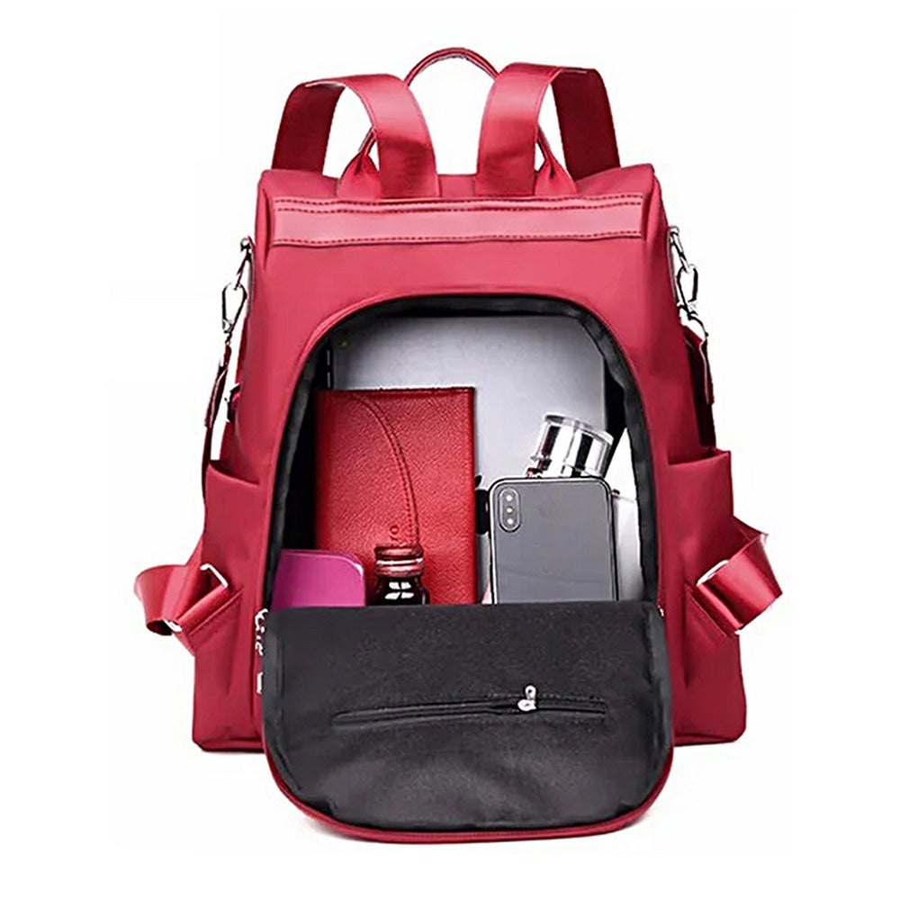 Large Capacity Anti-theft Backpack Multifunctional Travel Bag Red