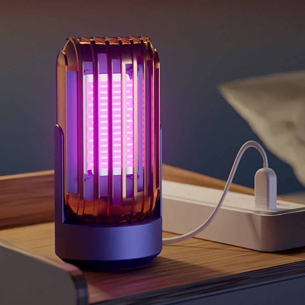 2-in-1 Electric Mosquito Zapper Lamp USB Powered Mosquito Killer Night Light Navy