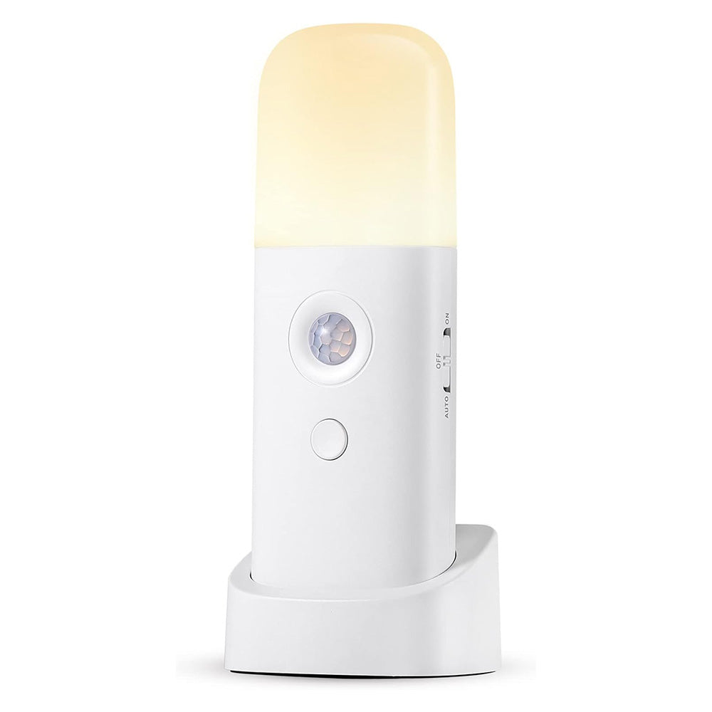 Dimmable Motion Sensor Night Light Rechargeable Nightlight with 5 Brightness Levels Yellow