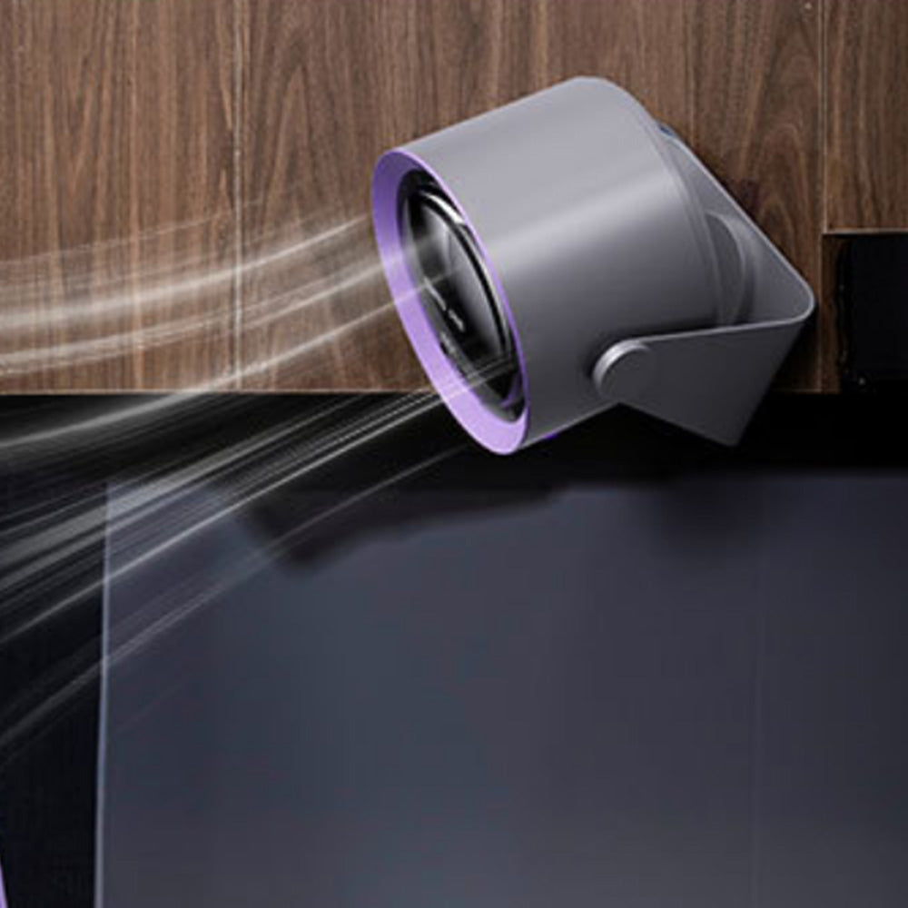 Digital Display Desk Fan Air Circulator Quiet Fan 100 Speeds Adjustable Table Fan for Camping Office Dorm Grey