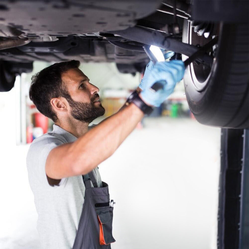 2Pcs Telescopic Car Inspection Mirror Rotating Extension Hand Tools