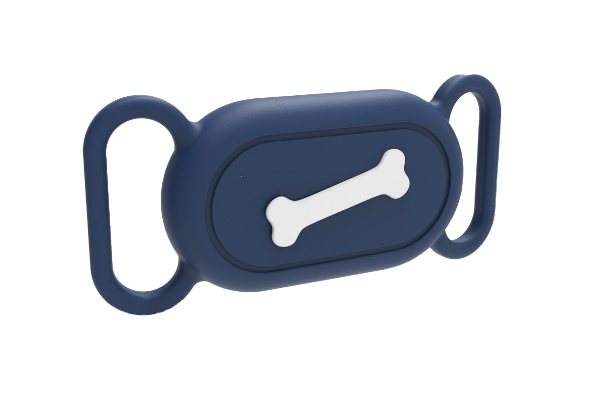Pet Silicone Collar Holder Case for Samsung Galaxy SmartTag 2 - Bone