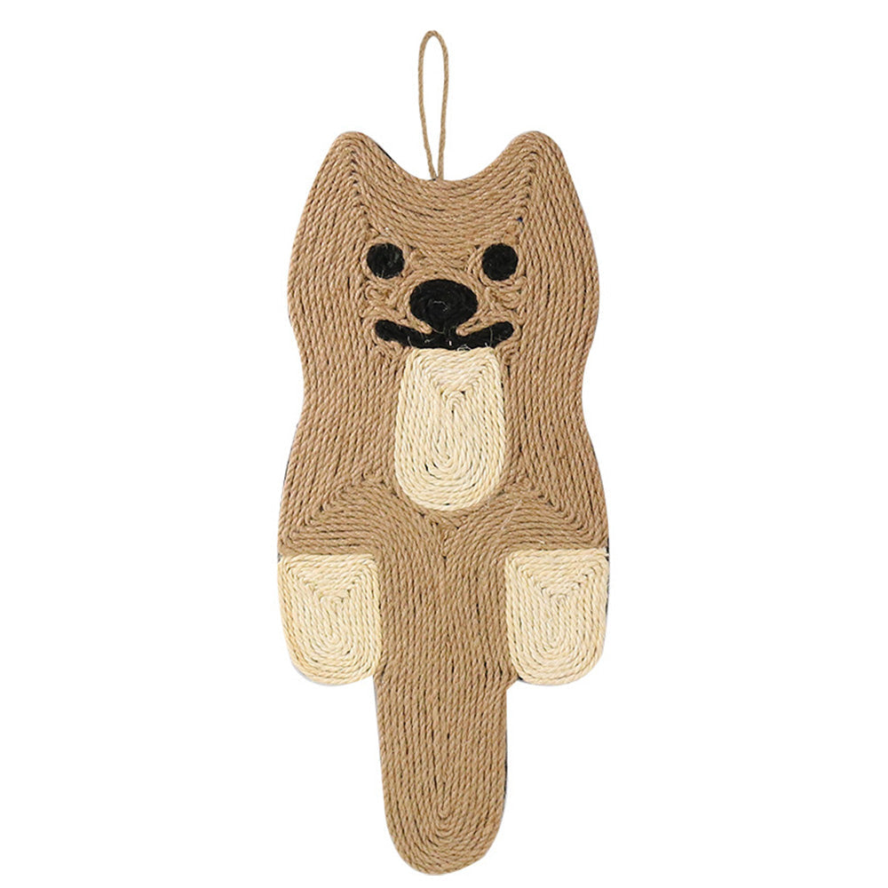 Hanging Pet Cat Scratcher Claw Pad Sisal Scratching Mat Cat Style