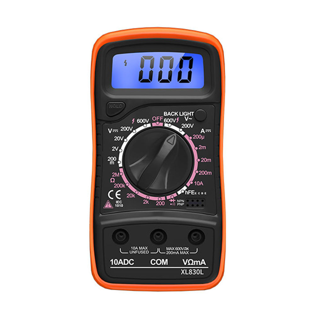 2 PCS Digital Multimeter DC AC Voltmeter Voltmeter and Ohm Volt Amp Meter with PTC protection