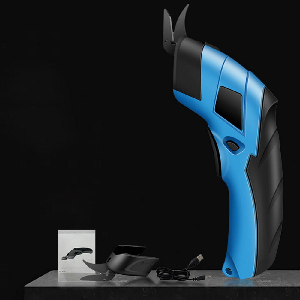 Cordless Electric Scissors for Fabric Cardboard Box Rechargeable Electric Cutter for Crafts Leather