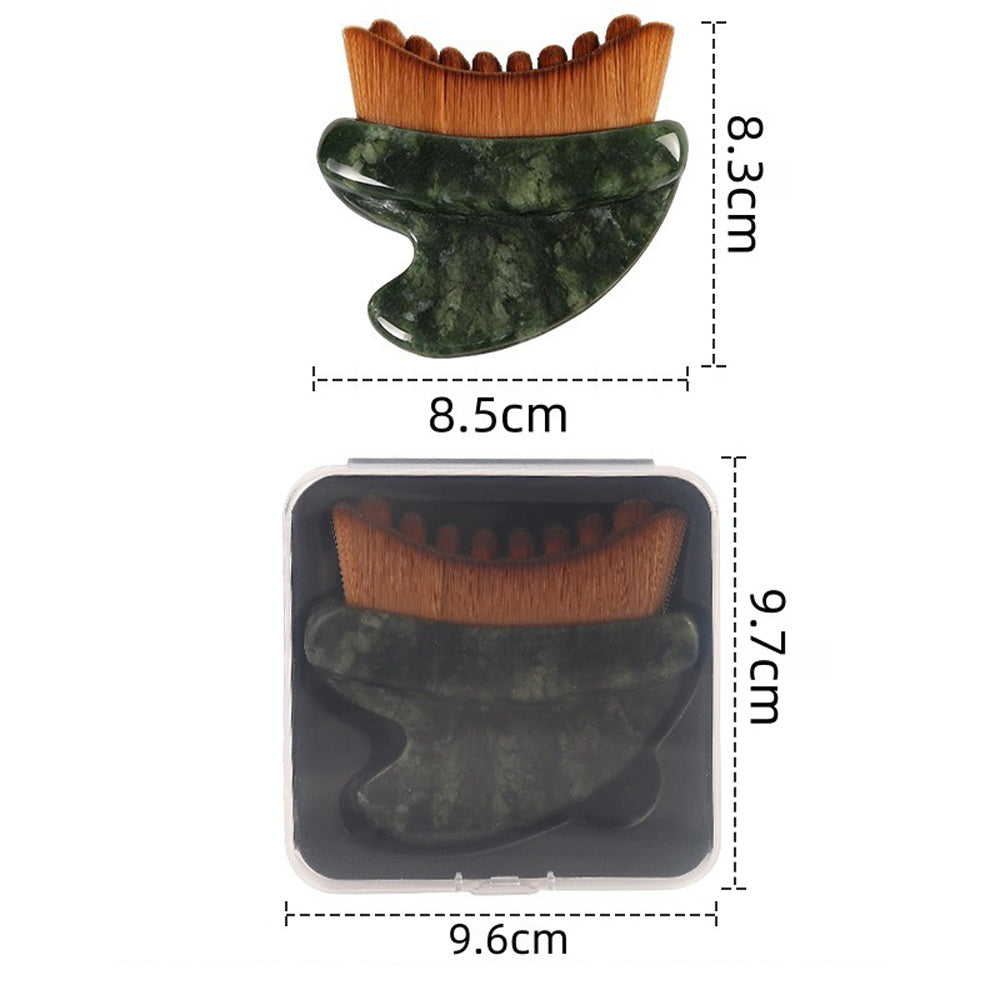 Lymphatic Face Brush Dual-Ended Dry Brush for Sculpt and Relax