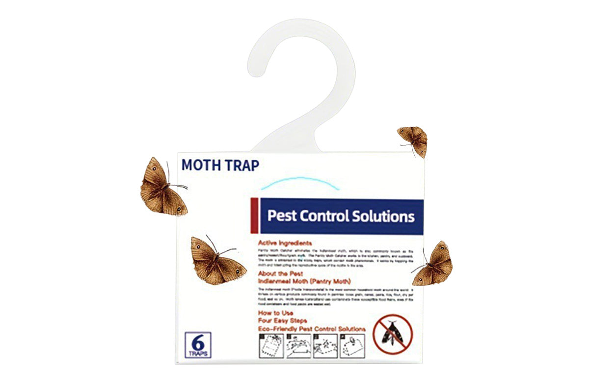 8Pcs Moth Traps Pheromone Glue Boards for Clothes Pantry Moths