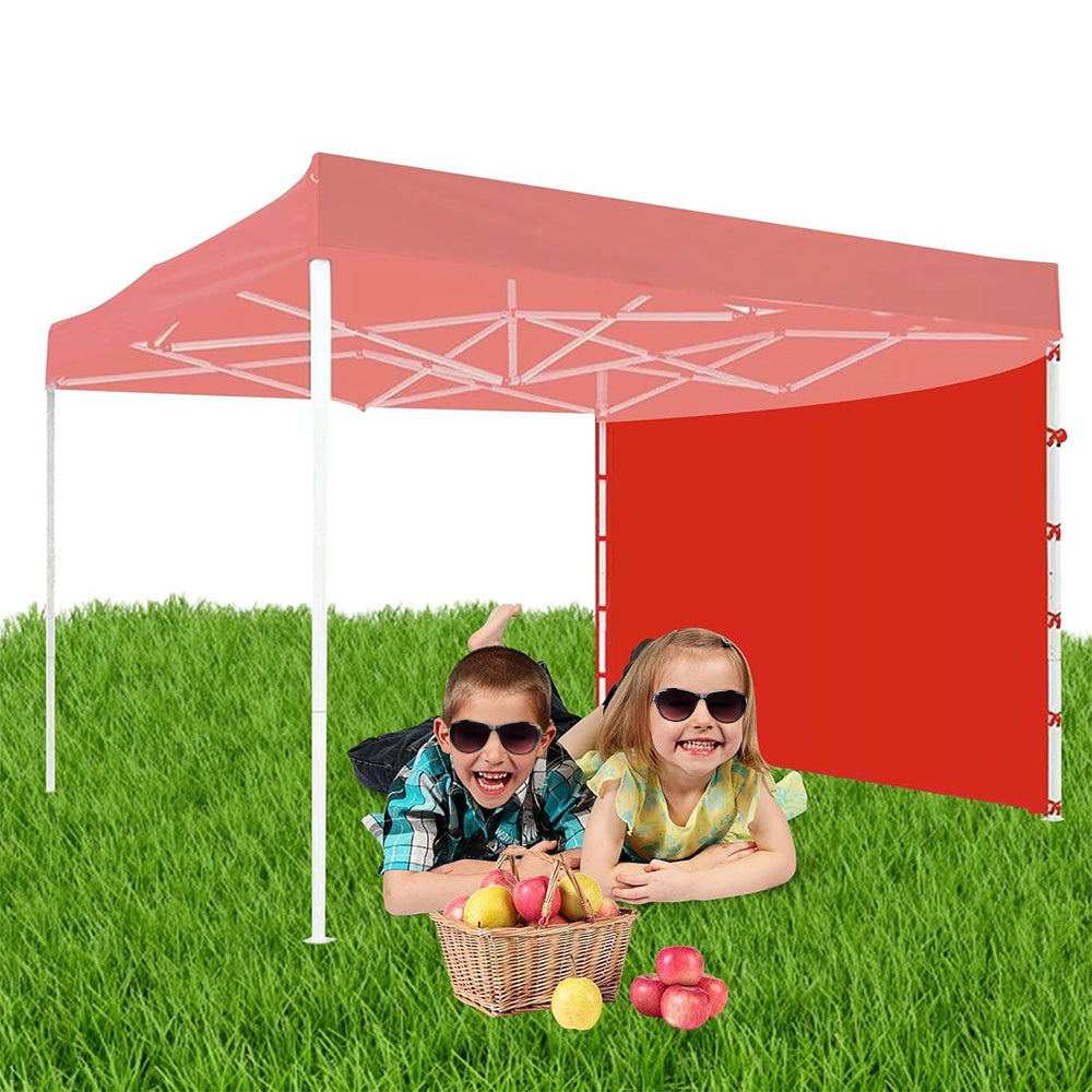 Instant Canopy Tent Sidewalls Portable Canopy with Side Panels for Camping Red