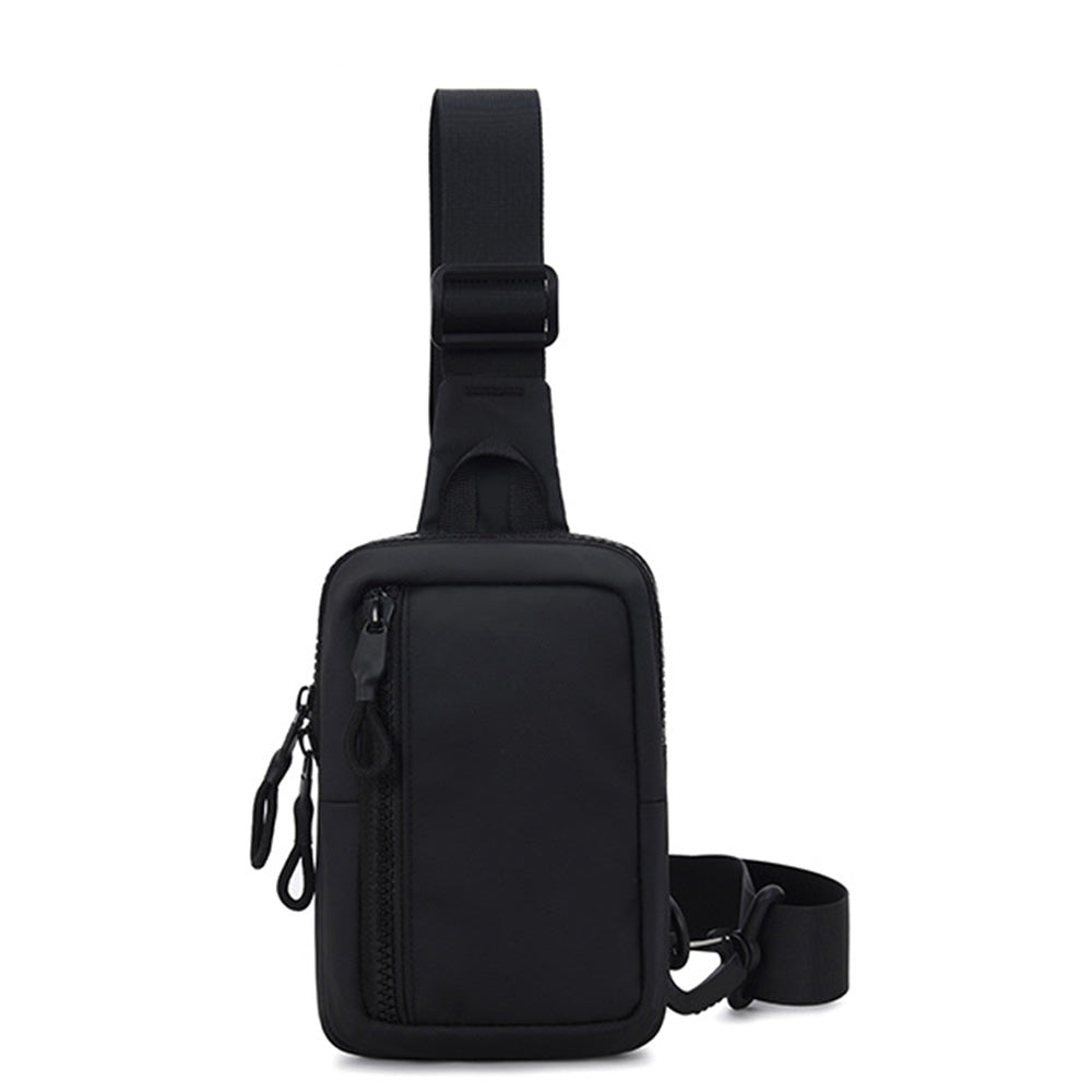 Small Crossbody Bag for Men Women Mini Sling Bag Travel Running Phone Daypack Black