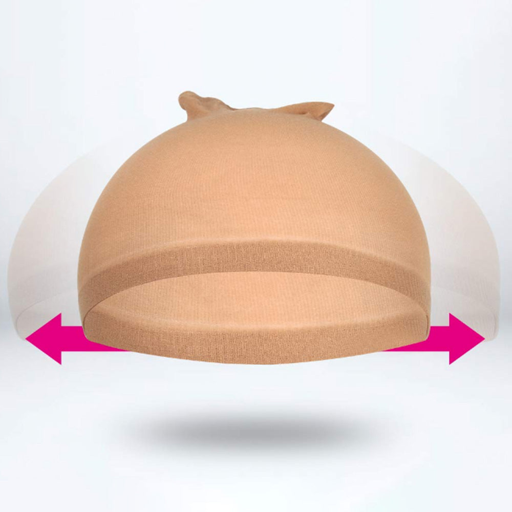 8Pcs Stocking Wig Caps Stretchy Nylon Hair Net for Women Nude