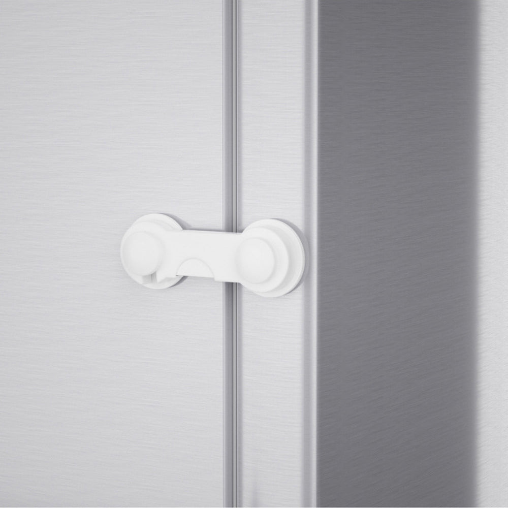Set of 10Pcs Child-Proof Cabinet Locks Self-Adhesive Fridge Lock Child Safety Latches White