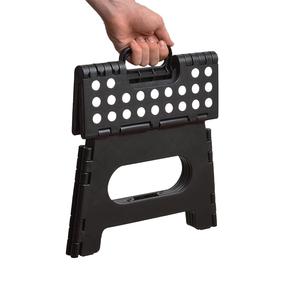 Folding Step Stool Portable Lightweight Stool for Adult Kids Black