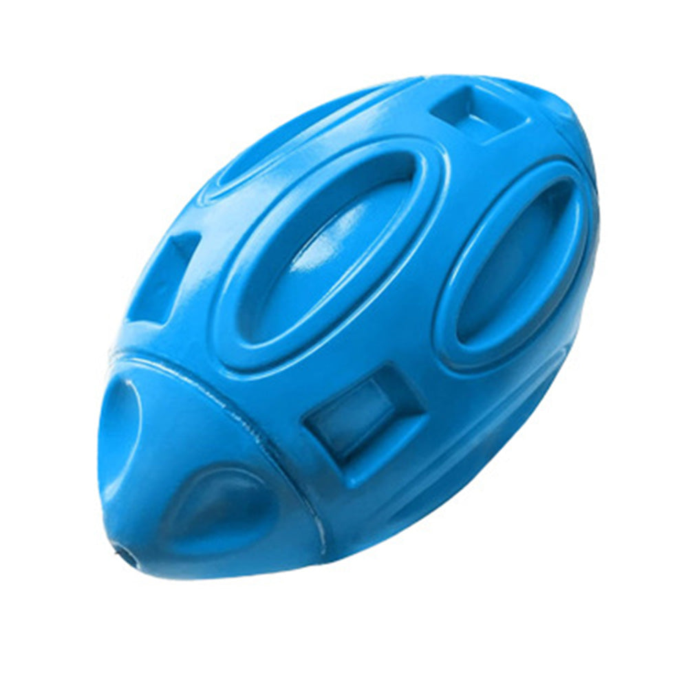 Puppy Chew Ball With Squeaker Dog Chew Toys Squeaky Dog Toys For Aggressive Chewers Blue