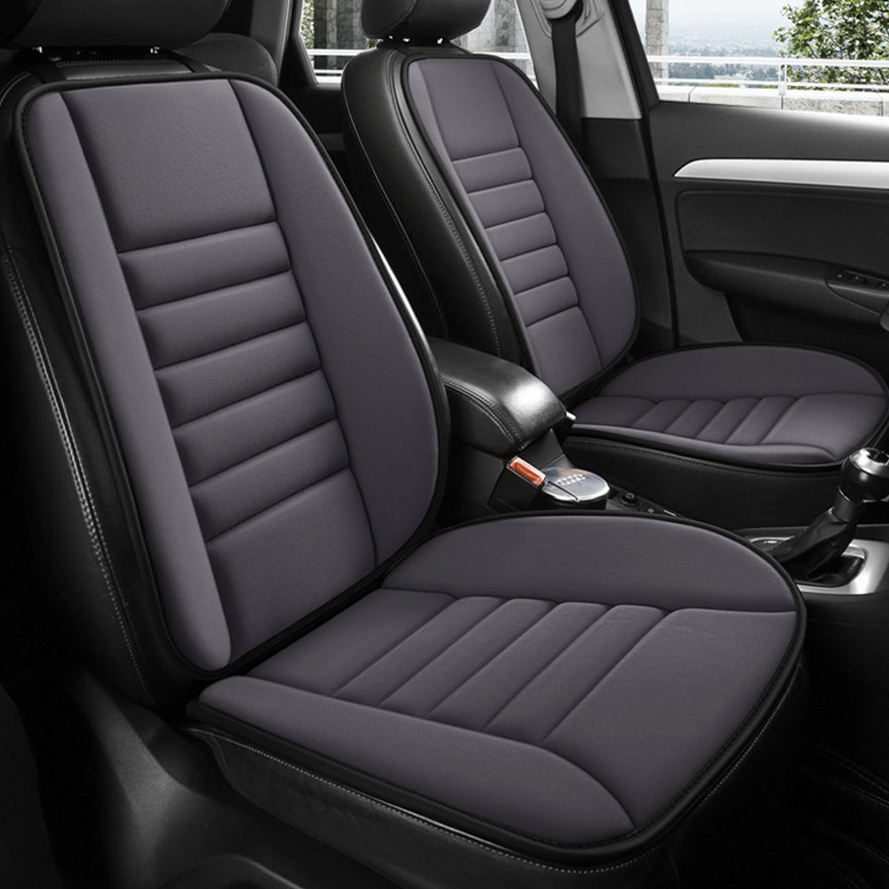 Universal Car Seat Cushion with Back Support Pillow Ergonomic Lumbar Support Cushion for Drivers Office Staff Grey