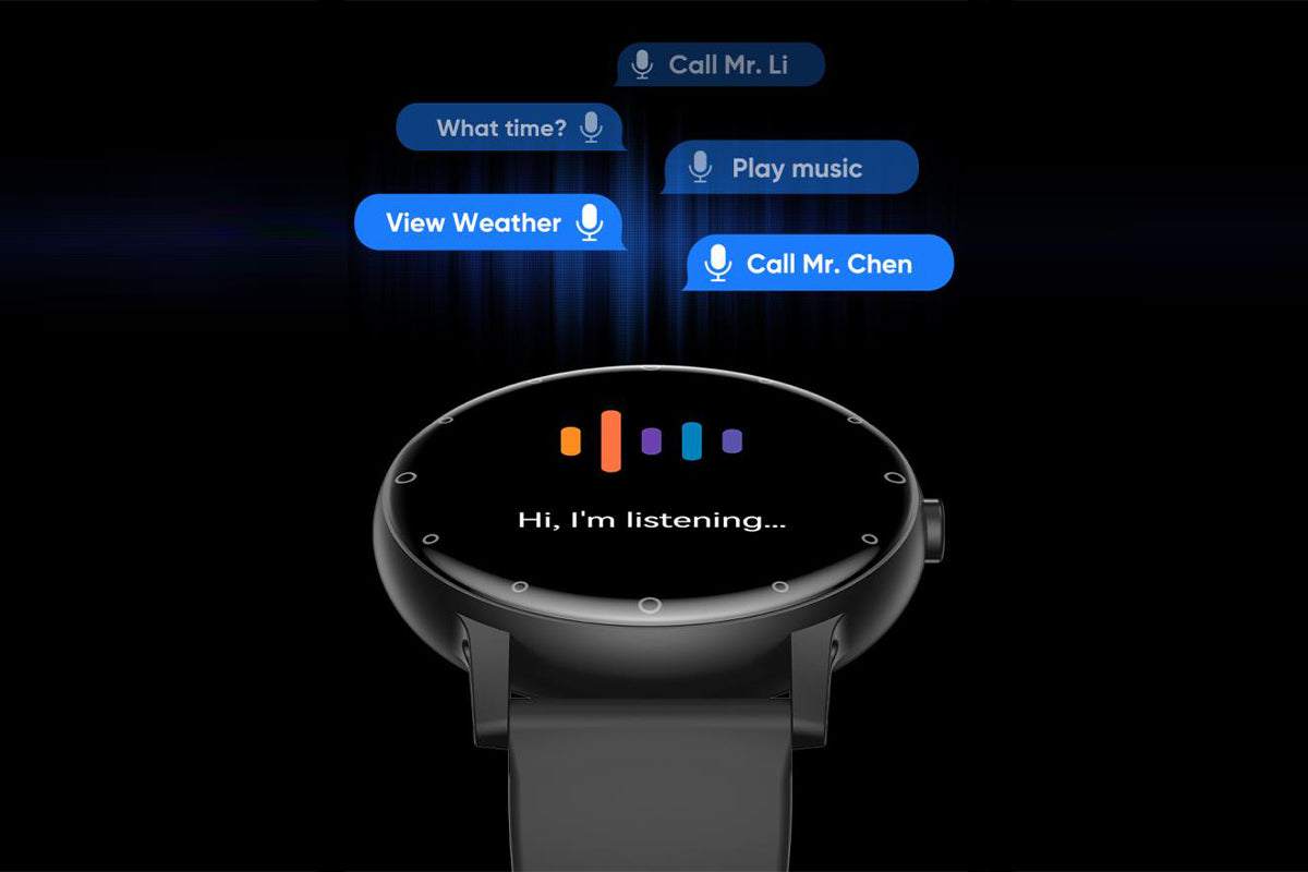 Smart Watches for Men Bluetooth Call Military Smart Watch with Heart Rate Sleep Monitor-Black