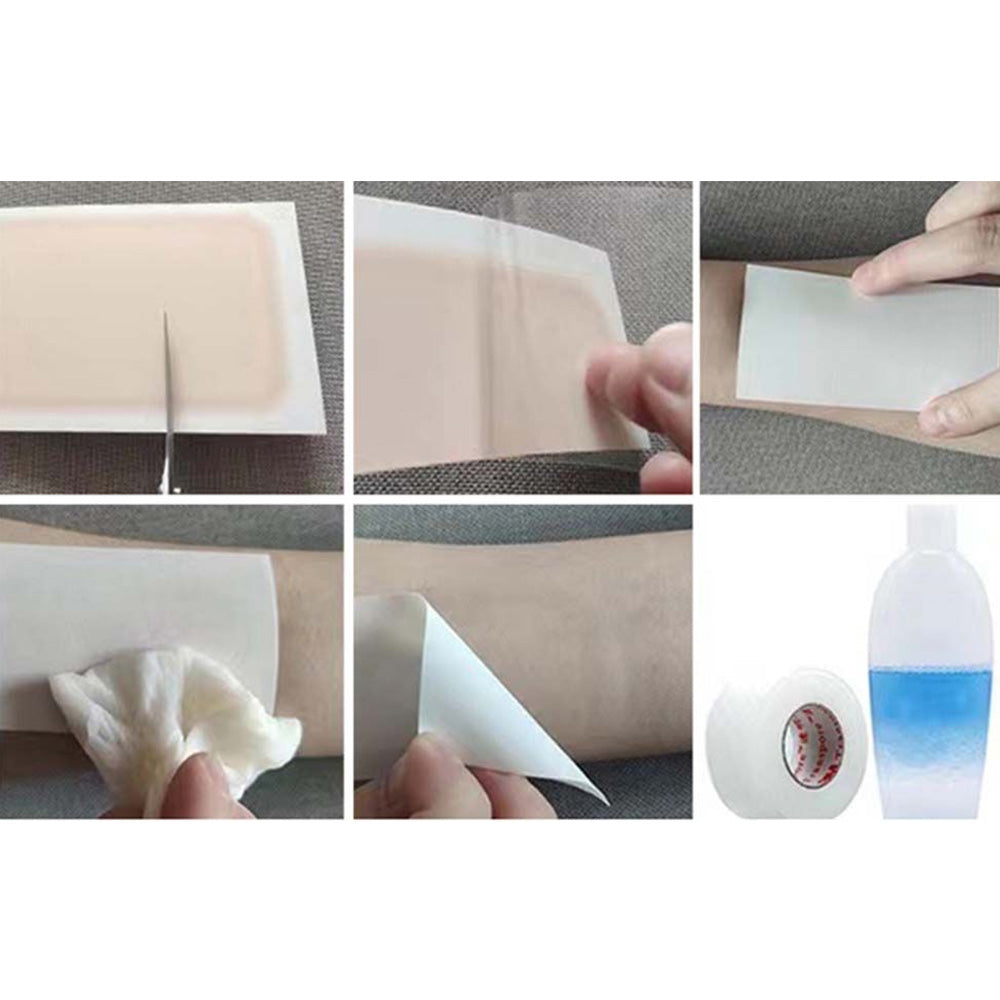 6Pcs Tattoo Scar Acne Cover Birthmark Cover Up Sticker Water Resistant Invisible Hide Tape