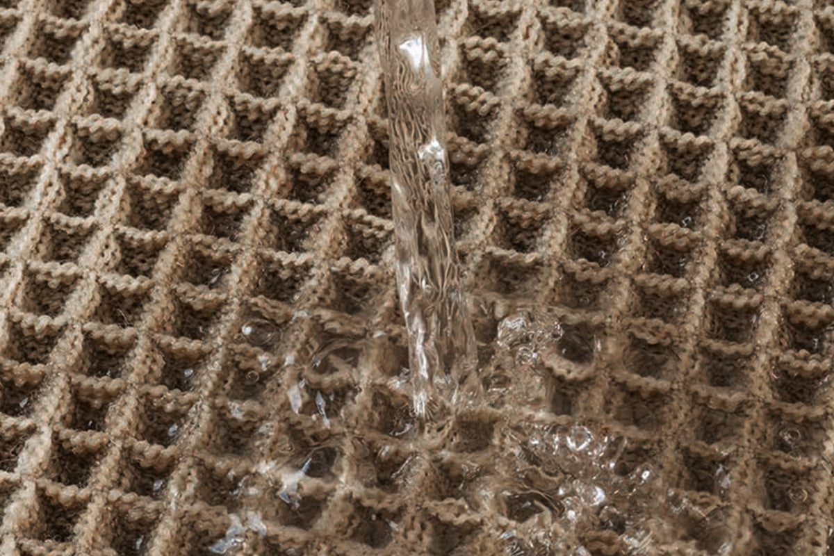 Waffle Bath Mat Super Absorbent Non Slip Bathroom Rug Rubber Backed Bath Rug -Brown