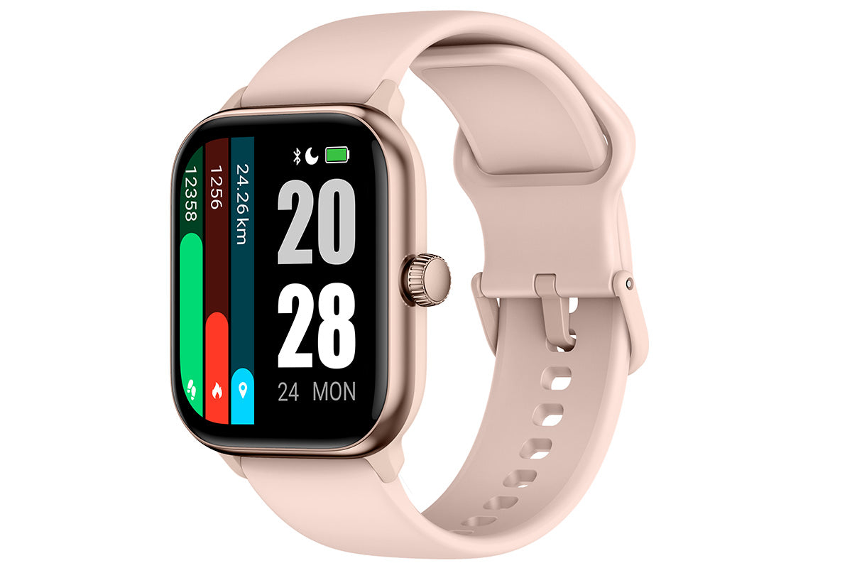 Bluetooth Calling Smartwatch with 1.85 Inch Display Fitness and Health Tracking for Men and Women -Pink