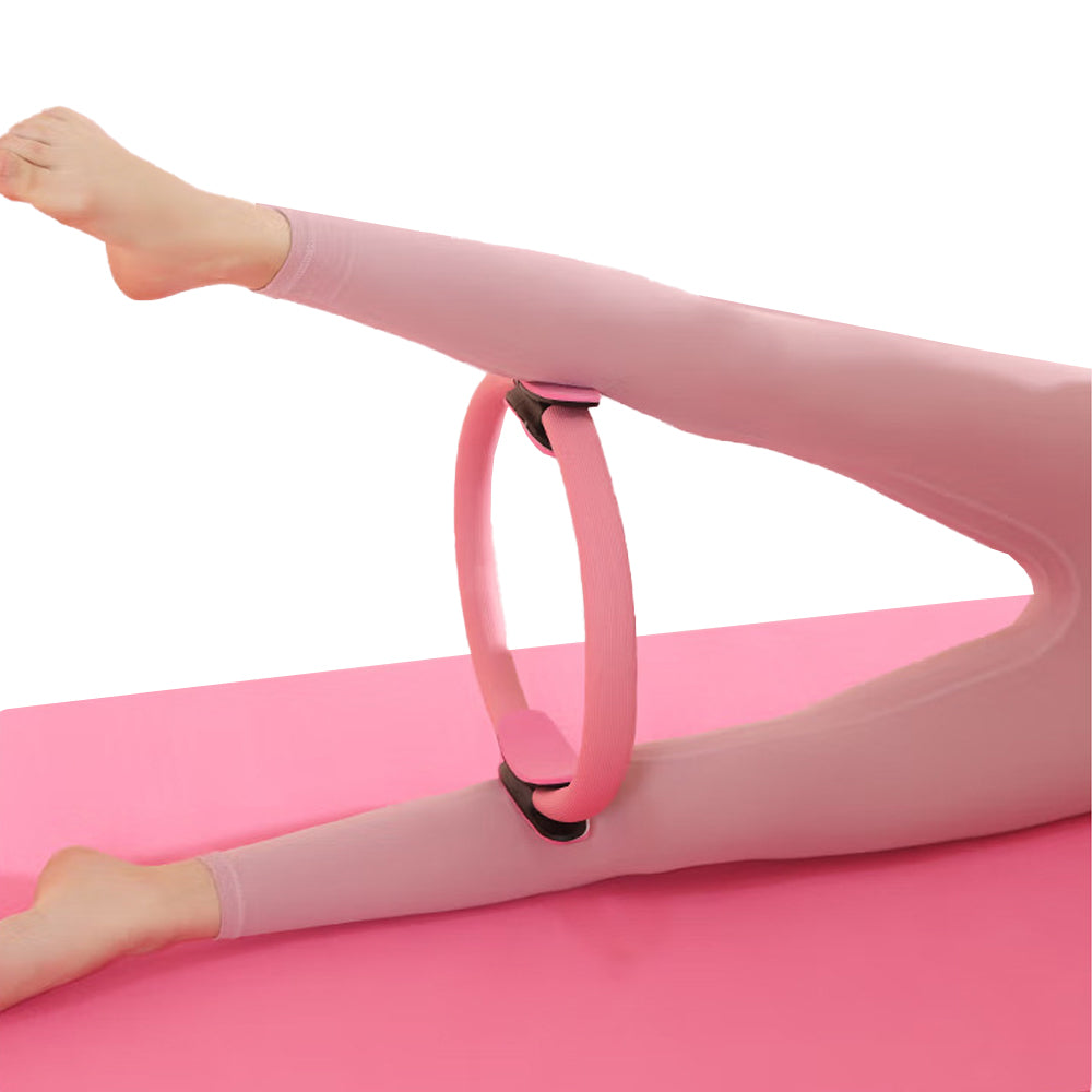 Pilates Ring Resistance Training Tool Yoga Exercise Magic Circle Grip Pink