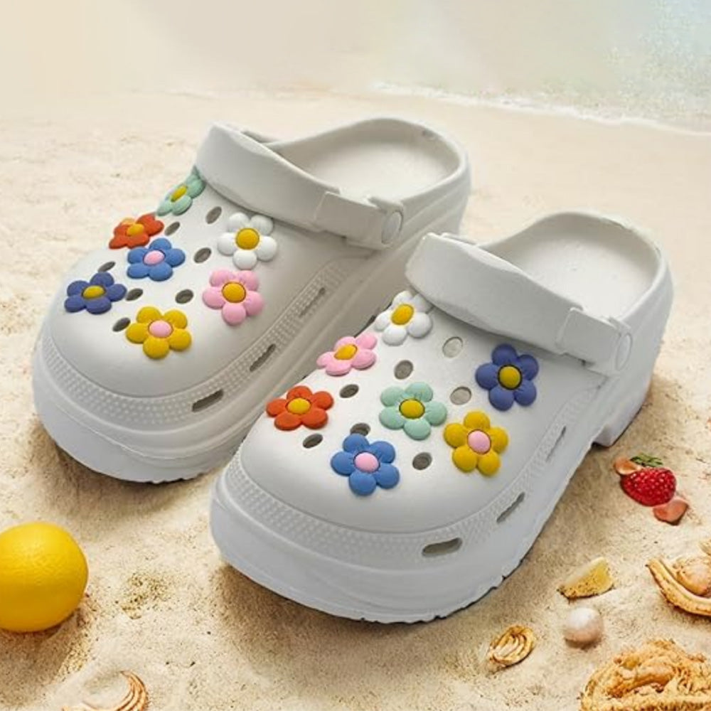 56Pcs Flower Shoe Charms Shoes Decorative Accessories DIY Craft Kits