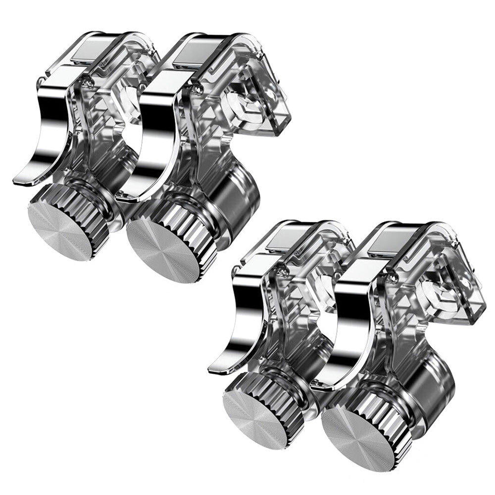 2PCS Smart Phone Game Trigger Shooter Gamepad Joysticks  Mental Button For PUGB Controller