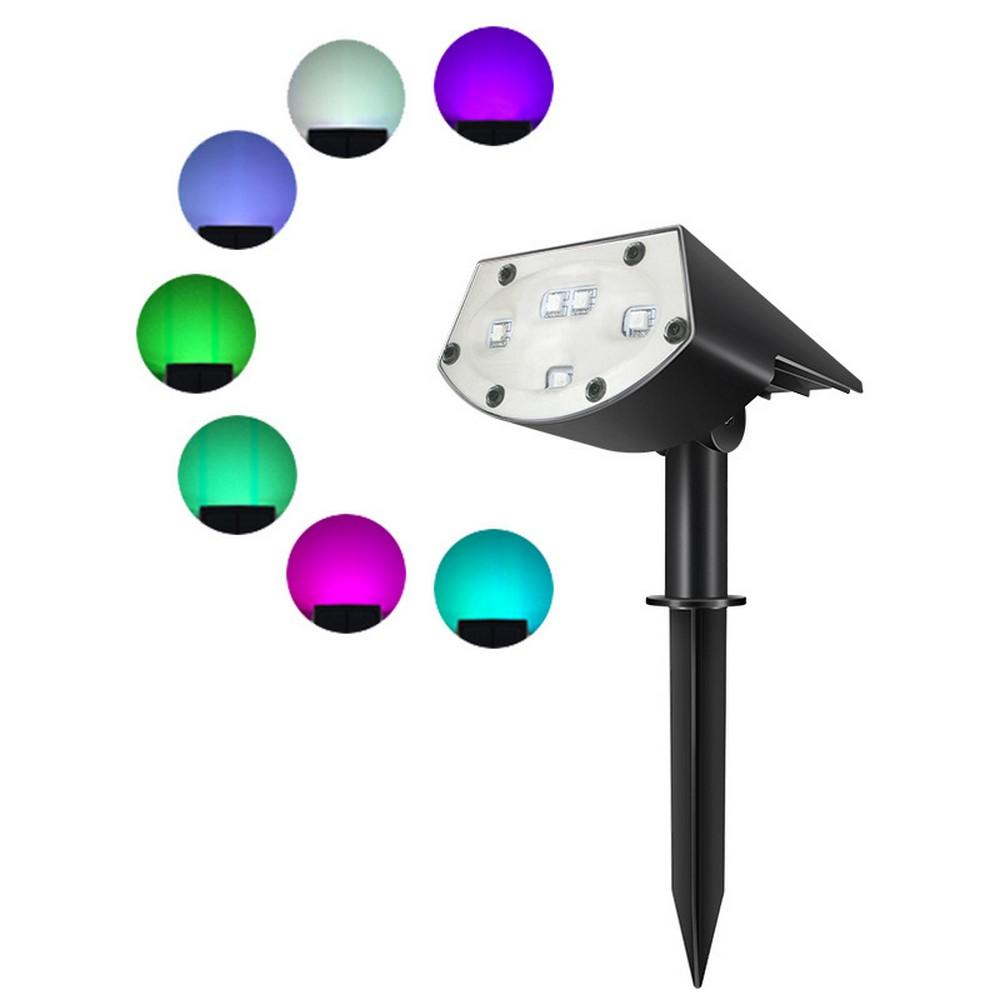 4 Pack 20 LEDs IP65 Waterproof Solar Powered Landscape Spotlights for Yard Garden Driveway Porch Walkway Pool Patio