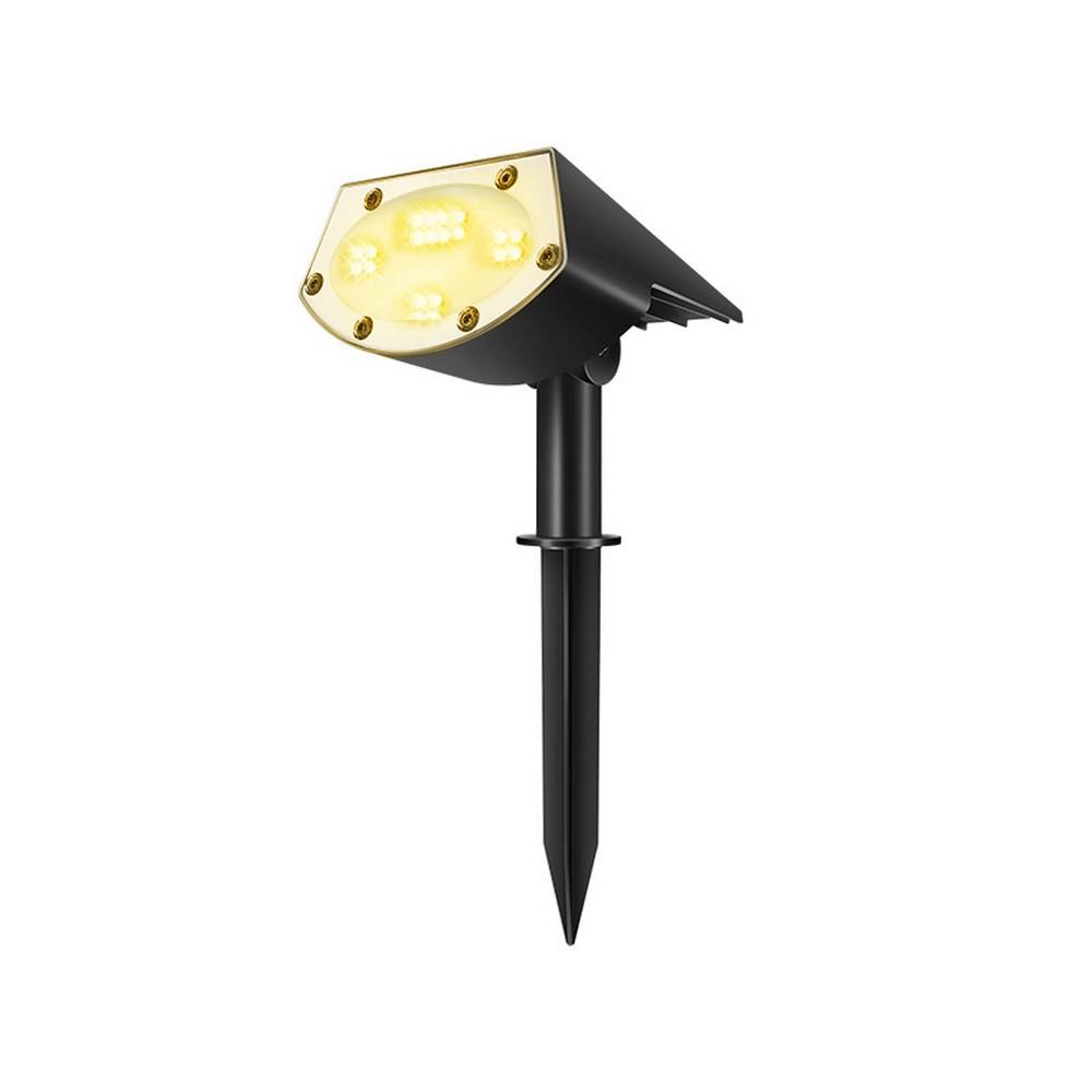 4 Pack 20 LEDs IP65 Waterproof Solar Powered Landscape Spotlights for Yard Garden Driveway Porch Walkway Pool Patio