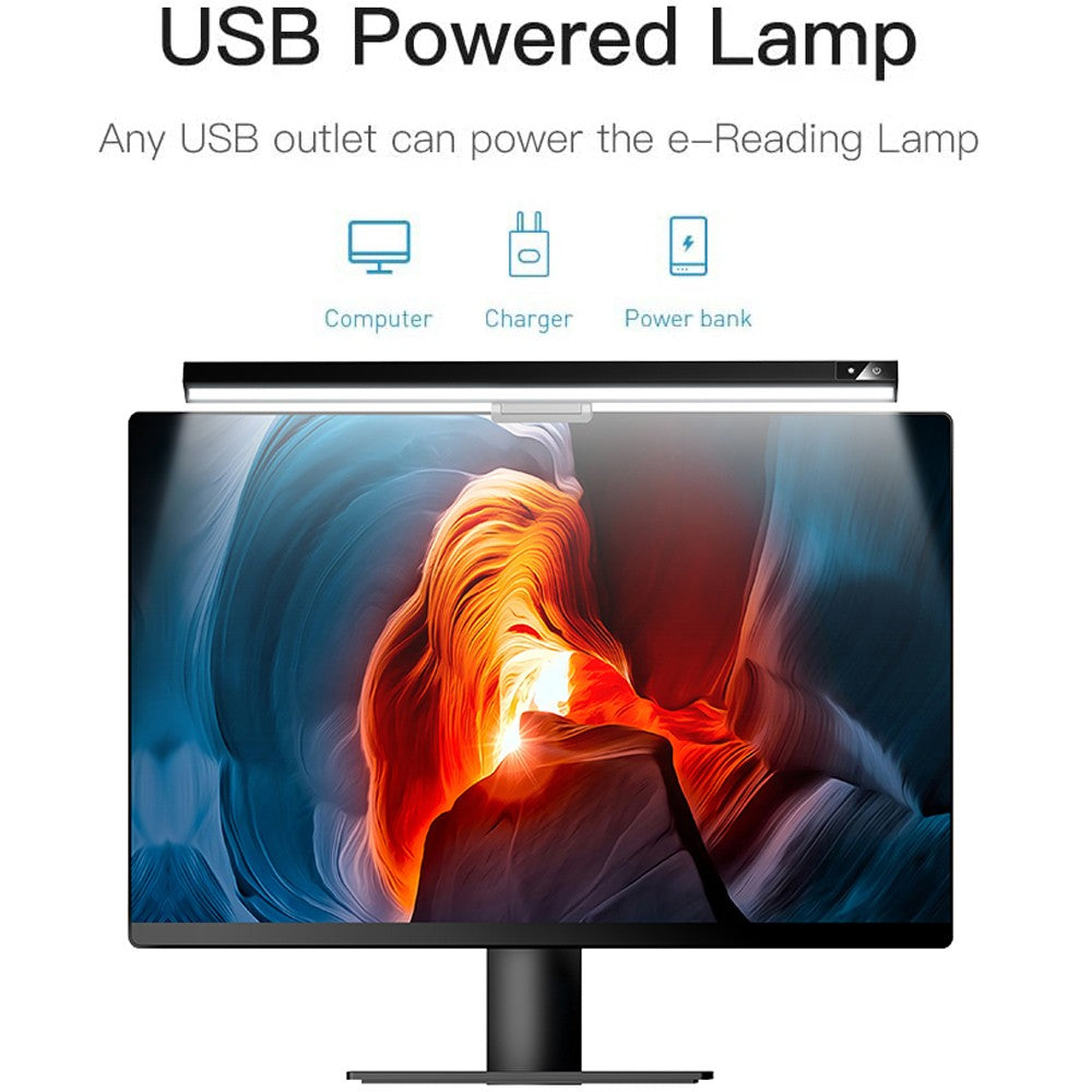 68LED USB Powered Computer Monitor Lamp Laptop Monitor Light Bar with 3 Color Modes