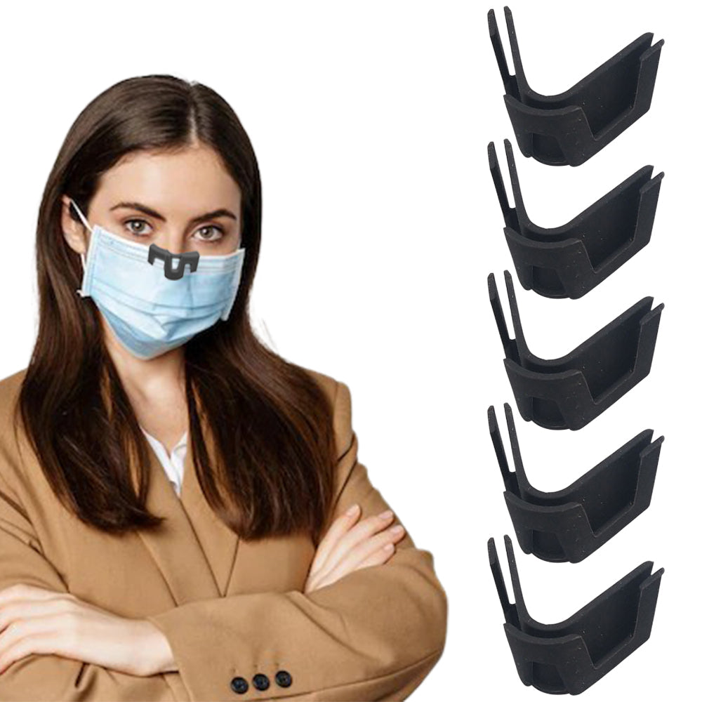 5pcs Silicone Reusable Anti-Fog Eyeglasses Face Cover Nose Bridge Clip