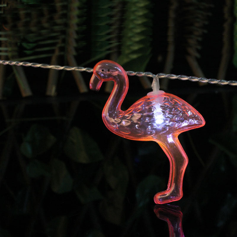 10-LED Flamingo Light, battery operated