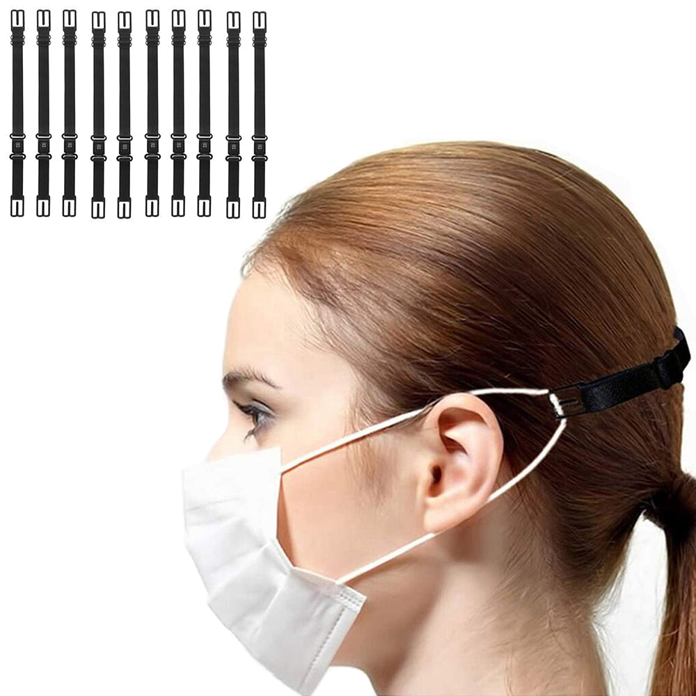 10Pcs Adjustable Ear Saver Strap Hook Mask Extender Strap