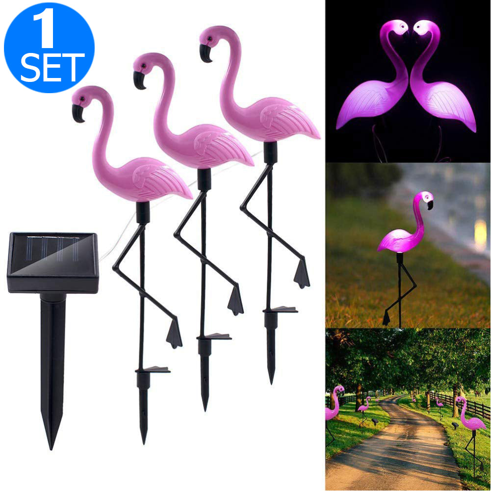 Flamingo Solar Powered Lights Set