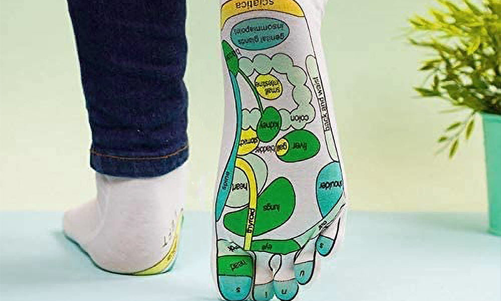Acupressure Reflexology Socks with Acupressure Point Pen