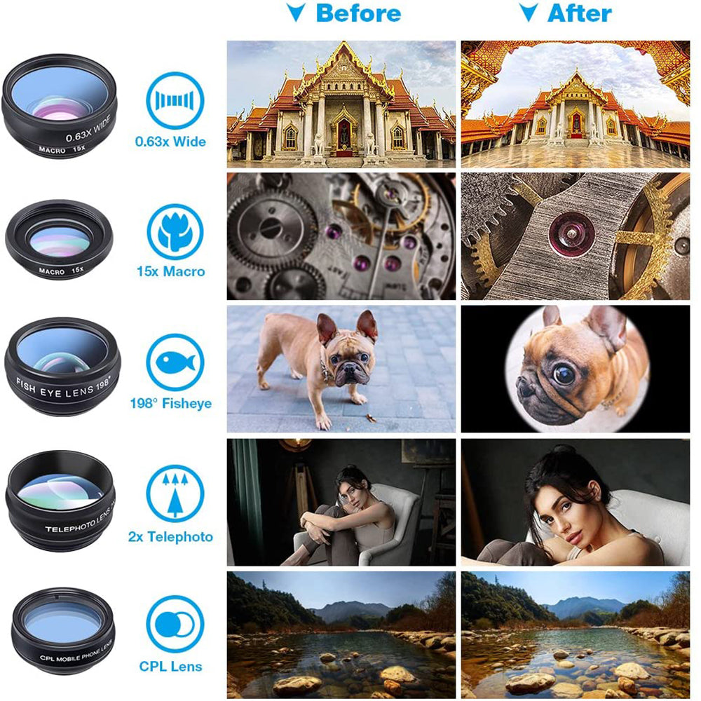 10 in 1 Cell Phone Camera Lens Kit